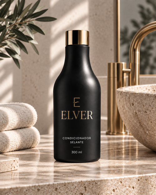 Condicionador Selante ELVER em banheiro premium claro
